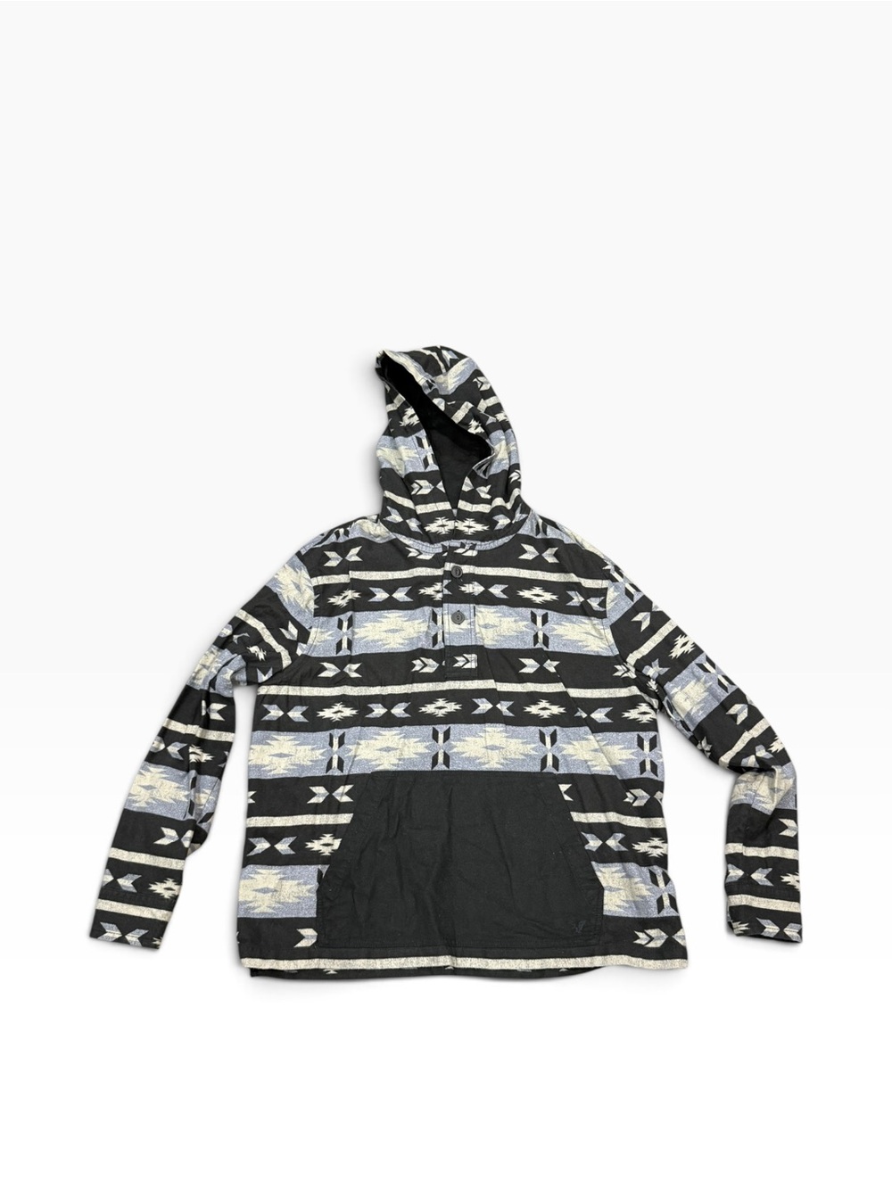American Eagle Southwestern Aztec Hooded Pullover XL